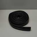 16.5 FT Garage Door Bottom Seal Rubber 0.19" P Bulb Bottom Garage Weather Stripping for Single Channel, Flexible Weatherproof Replacement Strip Seal Fits 16.5FT Wide, Black