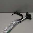 Medline Offset Folding Cane, 4Point Base with Cushioned Gel Handle, Supports up to 350 lbs, Black