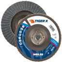 Weiler 51241 6" Tiger X Flap Disc, Conical (TY29), Phenolic Backing, 40Z, 5/8-11" Arbor Hole (Pack of 10)