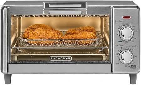 BLACK+DECKER 4-Slice Air Fry Toaster Oven, 5-in-1 Countertop Oven
Air fry, bake, broil, toast and keep warm with EvenToast technology and room for a 9-inch pizza.