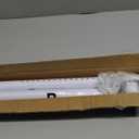 Closet Rods for Hanging Clothes, 1.3 Inch Diameter Heavy Duty Closet Rod 17-39 Inch Adjustable Clothes Hanging Bar Matte White Shower Curtain Rods for Closet, Wardrobes, Bathroom, Windows