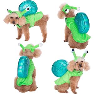 Yoption Dog Snail Costumes, Pet Halloween Cosplay Hoodie Funny Outfits Apparel for Puppy Dogs Kitten (S) (11.8'' in Neck Girth, 14.2'' in Chest)