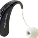 Walker's Ultra Ear BTE Rechargeable Compact Adjustable 22dB Noise Reduction Hunting Outdoor Sound Amplifier Hearing Enhancer | Ear Tips, USB Charging Cable, Cleaning Brush - 2 Pack (Multi)