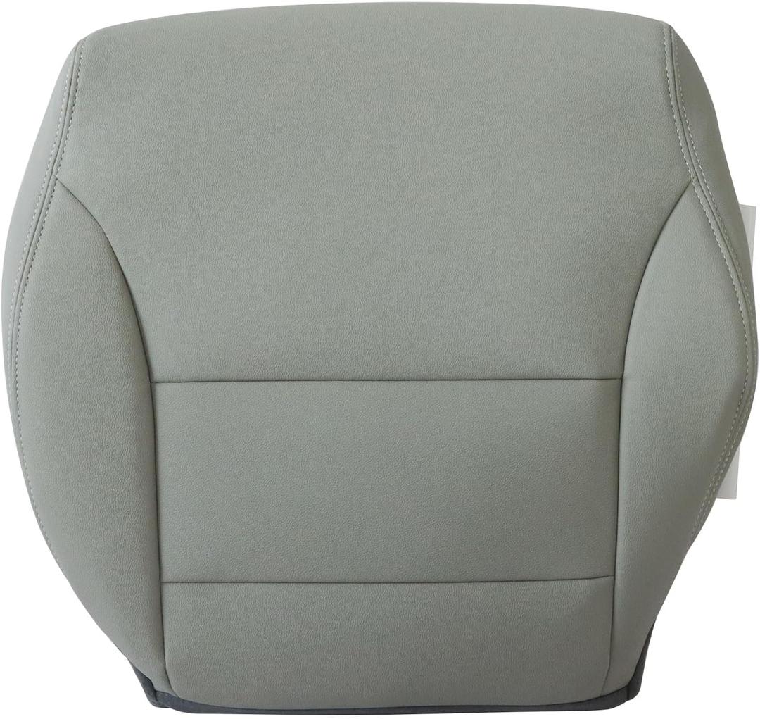FZJDSD Gray Driver Side Bottom Microfiber Leather Replacement Seat Cover Compatible with Honda Civic 2012 2013 2014 2015
