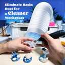 Moongiantgo Resin Dust Collector Vacuum for Epoxy and UV Resin | Dust Extractor with Adjustable Suction&Reusable Filter, Perfect for Jewelry Making, DIY Crafts, Molding&Sanding