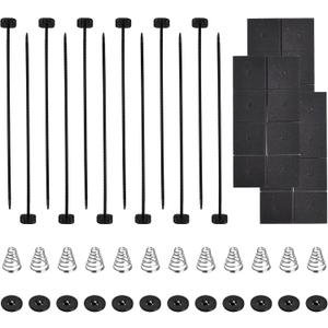 Fan Mounting Kit, Electric Mount Hold Down for Cooling Fan Transmission Cooler Radiator Fan Kit, Radiator Fan Zip Ties Clips Mounting Kit Universal for Most Car Vehicles (3PCS)