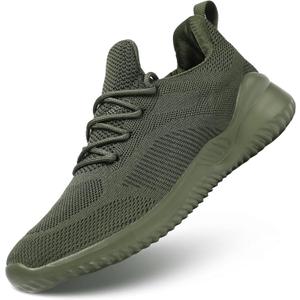 Kapsen Men's Non Slip Running Shoes Ultra Light Breathable Casual Walking Shoes Fashion Sneakers Mesh Workout Sports Shoes, Size 44