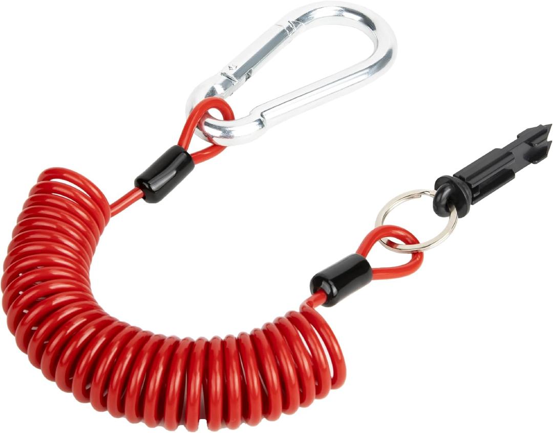 8 FT Breakaway Trailer Cable, Heavy Duty Tire Trailer Breakaway Cable with Pin, High-Strength Steel Trailer Brake Away Cable for RV & Towing Emergency Safety