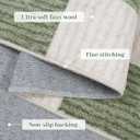 LIVEBOX 3x5 Washable Area Rug Checkered, Non-Slip Small Entryway Rug Green Farmhouse Neutral Classic Geometric Boys Rug for Bedroom Room Low-Pile Carpet for Indoor Kitchen Bathroom(Sage Green 3'x5')