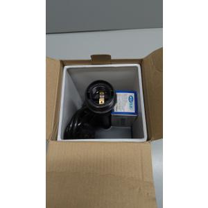 Bedside Table Lamp with Touch Control & USB C+A Charging Ports LED Desk Lamp with 2 AC Outlets, Minimalist Nightstand Light with Black Fabric Shade for Bedroom, Living Room, Office, White