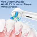 Replacement Heads Compatible with Oral B iO for Gentle Dental Care, Toothbrush Compatible with Oral B iO 2/3/4/5/6/7/8/9/10 Series Electric Toothbrush, Medium Bristles (12 Black/White)