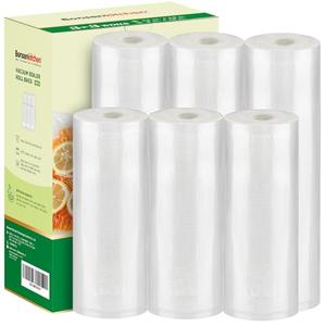 [2025 Upgraded] Bonsenkitchen 3 Rolls 11" x 16' + 3 Rolls 8" x 16' Vacuum Sealer Bags for Food with a Color Box, Easy to Store, Commercial Grade, BPA Free, Great for Food Storage or Sous Vide, VB22