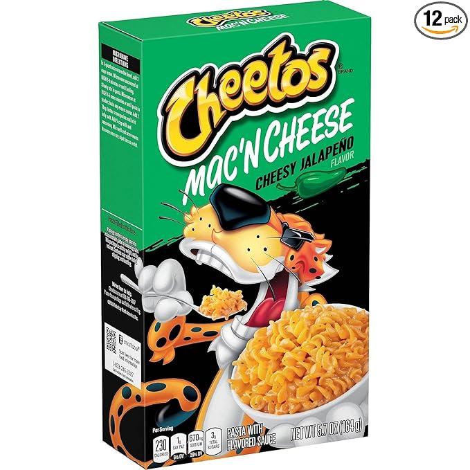 Cheetos Mac & Cheese Cheesy Jalapeno 5.7oz Boxes (Pack of 12) Best Before June 21, 2026