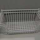GAOKASE 4 Pcs Stackable Wire Baskets for Pantry Organizers and Storage,Vegetable Fruit Basket for Countertop,Kitchen Storage Metal Baskets,Produce Potato Onion Storage Bin,White