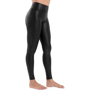 Tagoo Faux Leather Leggings for Women Tummy Control Dressy Leggings High Waisted Pleather Pants Disco Outfits XXL