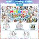 2 x DDMY Giant Coloring Poster, 72 x 35.5 Inch Career Dream Theme Versatile Coloring Table Cloth for Kids, Large Coloring Tablecloth Drawing Paper for School Party/Kids Party/Special Events Decoration