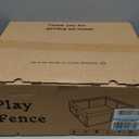 Baby Playpen with Mat, 50x50 Inch Playpen with Mat Waterproof for Babies and Toddlers Play Pen Playards Safety Gate Fence Active Center Indoor (Dark Grey + Mat)