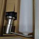 Sink Soap Dispenser Brushed Nickel, Soap Dispenser for Kitchen Sink Stainless Steel Refill from The Top Built in Sink Soap Dispensers with 13 OZ Soap Bottle