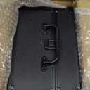 Chomeiu Makeup Bag with Mirror, Travel Train Case Large Cosmetic Organizer with 2 Trays and Vanity Mirror with LED Lights, Brush Holder Storage Box Suitcase for Nail Kits Cosmetics Craft, Black