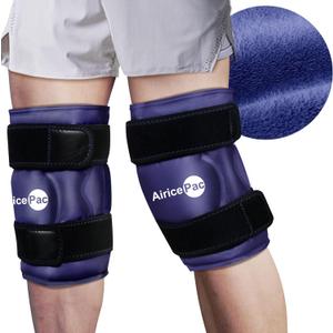 2 Ice Pack for Knee Pain Relief, Reusable Gel Ice Wrap for Injuries, Swelling, Knee Replacement Surgery, Cold Compress Therapy for Arthritis, Meniscus Tear and ACL, Blue