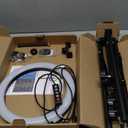 STALLY 10.2" Ring Light with Stand, 75" Tall Ring Light with Phone Holder and Wireless Remote, 12 Dimming Levels, 32 Color Modes Selfie Light Tripod for iPhone, Live Stream, Makeup, YouTube, TikTok