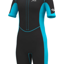 Hevto Kids Wetsuit Shorty for Boys Toddler Girls Youth 2mm Neoprene Thermal Wet Suit Front Zip for Swimming Snorkeling Surfing Diving 4
