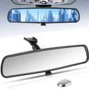 10.5" Rear view mirror, Interior rearview mirror Kit Universal Fit Type Compatible with Chevrolet Ford Toyota Nissan Jeep Honda Subaru Hyundai Kia Mazda Buick and More for Car