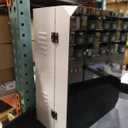 EV Charging Pile Protective Cover, Locking Outdoor EV Charger Enclosure, with Combination Lock, Weatherproof Design, Strong Compatibility, Galvanized and Painted Finish(White, 10"H x 25"W x 20 D)