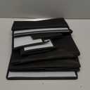 Criusia 6 Pack Clothes Drawer Organizer Dividers, Fabric Foldable Closet Dresser Drawer Organizer for Clothing, Bra Sock Underwear Drawer Organizer for Nursery Bedroom Organization (6 Bins, Black)