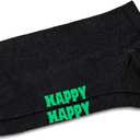 Happy Socks Unisex 3-pack Star Low Socks (Medium-Large, Black)