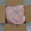 FUTEI Valentine's Day Pink Decorative Throw Pillow Covers 16x16 Inch Set of 2, Square Soft Faux Rabbit Fur Thick Striped Cushion Cover,Winter Home Decor for Couch Bed Living Room