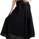 Long Skirts for Women Maxi Boho Skirt Floral Print, One Size