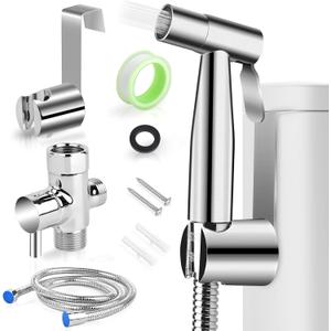 ORANGEHOME Bidet Toilet Sprayer Kit, Handheld Stainless Steel Baby Diaper Cloth Washer and Full Pressure Leakproof Pet Shower Sprayer