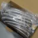 Stainless Steel Garden Hose 75 ft Heavy Duty Metal Water Hoses with 10 Function Water Hose Nozzles for Yard Outdoor