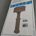 Architectural Mailboxes Grand Haven Plastic Mailbox and Post Kit, GHC40MAM, Mocha, Extra Large Capacity
