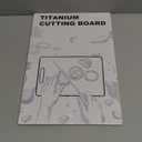 100% Titanium Cutting Board for Kitchen - Dishwasher Safe Chopping Boards with Handle, Reversible Charcuterie Board for Home Counter Outdoor Camping Housewarming Gifts for Women