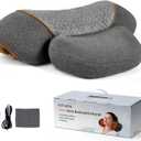 JEDAWN 3-in-1 Neck Massager Pillow with Heating & Cervical Traction, Ergonomic Cervical Pillow for Neck Back Shoulder Pain Relief, Rechargeable Neck Pillow