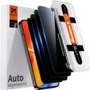 DIMONCOAT 4-PACK Privacy Screen Protector Compatible with iPhone 13 Pro Max/14 Plus [Auto Alignment Kit] [10X Military Protection] 13 Pro Max/14 Plus 6.7 inch Tempered Glass Film [Case Friendly]