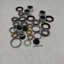 4Sets L68149 L44649 Trailer Axle Hub Bearings Kit with 171255TB Grease Seals, 1.98'' Trailer Dust Caps & Cotter Pins for 3500 lbs 1-3/8'' to 1-1/16'' #84 Spindle