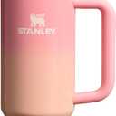 STANLEY Quencher H2.0 Tumbler with Handle and Straw 30 oz | Flowstate 3-Position Lid | Cup Holder Compatible for Travel | Insulated Stainless Steel Cup | BPA-Free | Pink Mesa Sunset