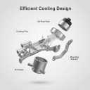 12992593 Aluminum Engine Oil Cooler Compatible with Chevy Aveo Cruze Limited Sonic Pontiac G3 Saturn Astra 1.6L 1.8L Raplace 12992593, 5650364, 25199751