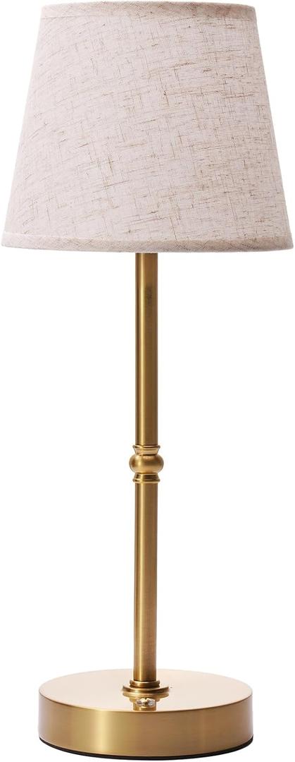 Bedside Table Lamp，3 Level dimmable Touch Control lamp，6000mAh Battery, USB Charging Port, LED Bulb Included, Suitable for bedrooms, desks, and Dining Tables