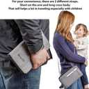 Valante Premium Family Travel Document Organizer Capacious RFID Passport Holder Wallet (Large, gray)