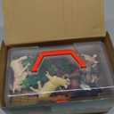 BOLZRA Farm Animal Figurines, Realistic Plastic Animals Toys with Fences Building Blocks, Farm Figures Playset Educational Christmas Birthday Gift for Kids & Toddlers, 53 PCS