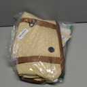 Dog Purse Carrier for Small Dogs, Soft Sided Pet Carrier with Pockets, Foldable Dog Carrier Purse for Puppy, Rabbit, Cat, Washable Breathable Pet Carrier, Dog Carrier Bag for Outdoor Shopping Travel (Beige)