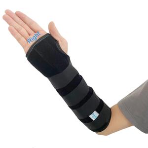 Unisex Forearm and Wrist Support Splint Brace Double Fixation Wrist Brace for Carpal Tunnel,Adjustable Night Time Forearm Immobilizer Brace Splints,12.2 inch (31cm) Length(RH/L), Size: Large/X-Large