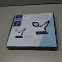 10X Magnifying Glass with Light and Stand, 5 Color Modes Stepless Dimmable LED Lighted Desk Lamp, Hands-Free Mag Desk Lamp with Clamp for Craft Hobby Painting Sewing Close Work Repair