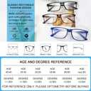 MARE AZZURO Lightweight Reading Glasses Women Large Square Readers 1.0 1.25 1.5 1.75 2.0 2.25 2.5 2.75 3.0 3.5 4.0 5.0 6.0 (Black)