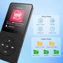 AGPTEK A02PL 64GB MP3 Player, 70 Hours Playback Lossless Sound Music Player, Supports up to 128GB(Black)
