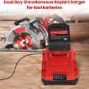 Rapid Battery Charger Station for Milwaukee M18 Charger Compatible with Milwaukee 18V Lithium Battery